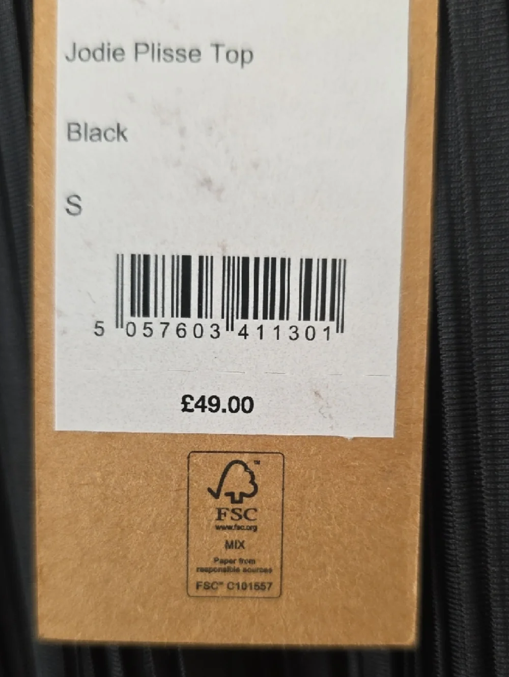 Hush Uk Black Pleated Flowy Cap-Sleeve Top Size S New - Picture 14 of 14